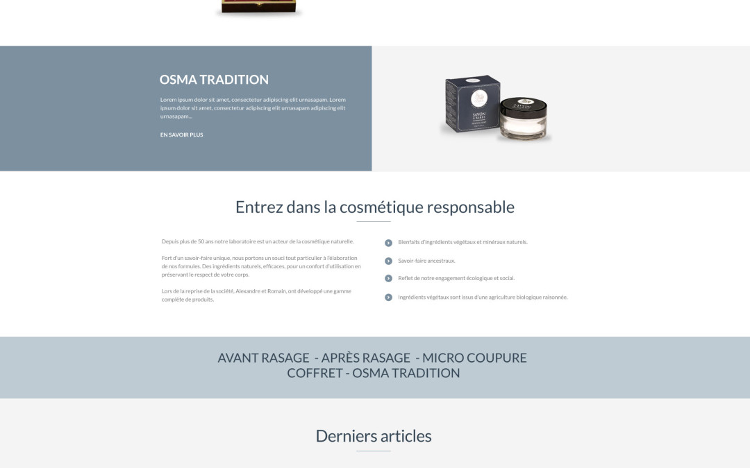 Création de site vitrine: Osma