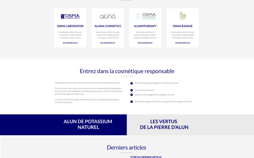 Création de site vitrine: : Osma